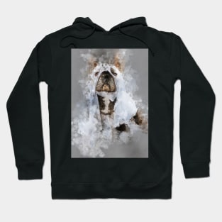 Ghost dog watercolour painting Hoodie